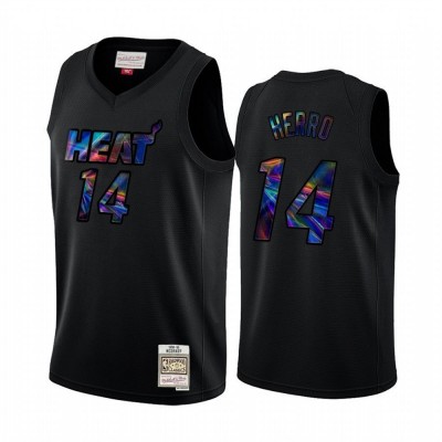 Miami Heat #14 Tyler Herro Men's Iridescent HWC Limited NBA Jersey - Black Men's